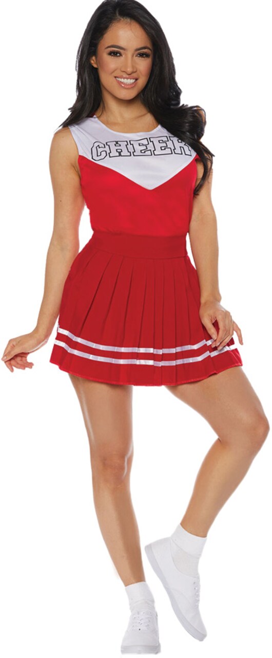 The Costume Center Red and White Cheerleader Women Adult Halloween Costume - Large